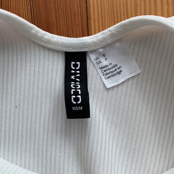 NWOT White tank bodysuit - Picture 3 of 5